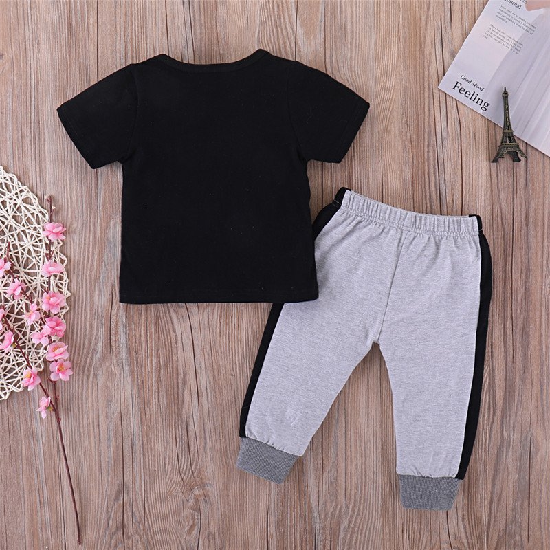 New Arrival Toddler Boys Kids Clothes Print Short Sleeve T-shirt + Shorts 2 Pieces Set kid Clothes Outfit baby Boy Clothing Sets