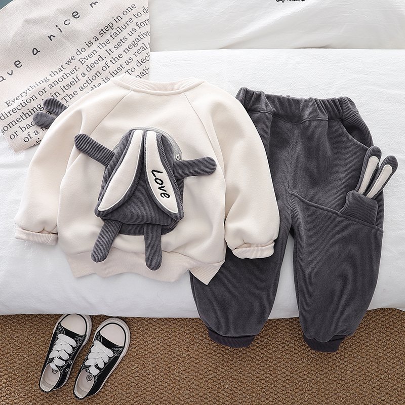 Fashion Children's Clothing Sets Casual Kids Sports Suit Daily Jogger Outfit 2 Piece Boy's Winter Clothes bunny bag boys set