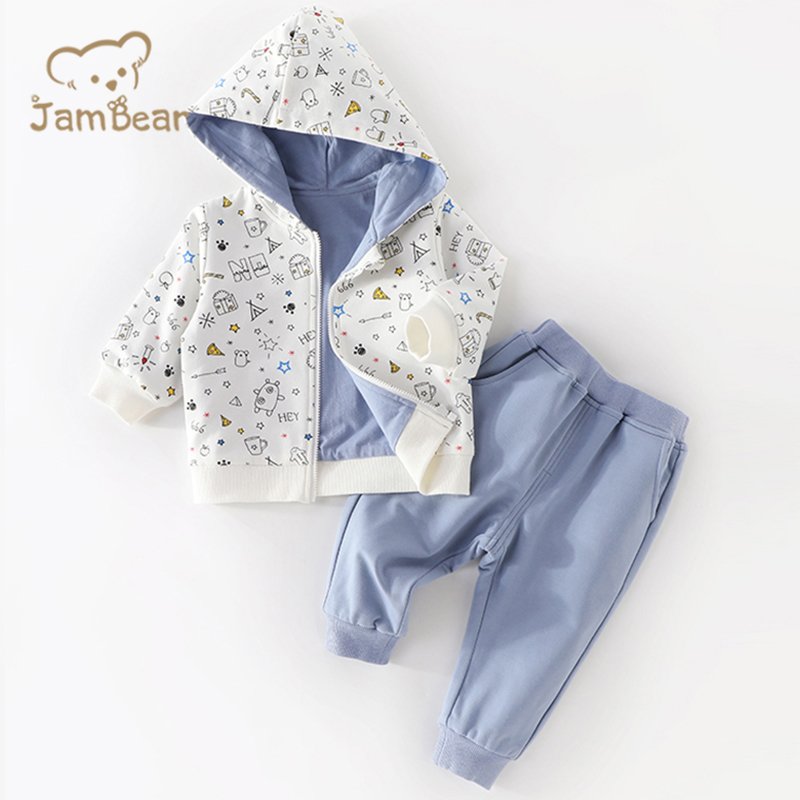 Organic sweatsuit set kid Custom boys clothing sets Eco-friendly organic cotton kids sweatsuit sets children tracksuits