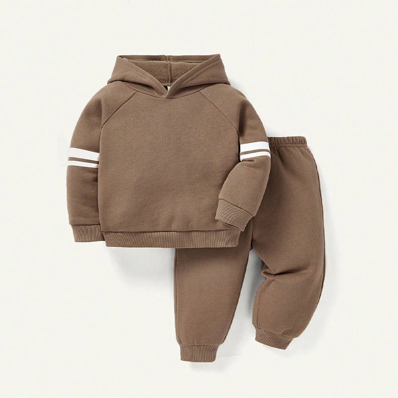Bamboo cotton children's tracksuits organic kids sweatshirt set boys clothing sets custom children streetwear children clothes
