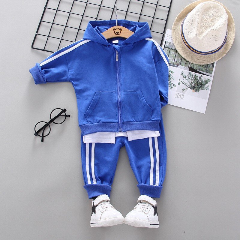 Factory wholesale children boys casual boy two pieces autumn suit cheap clothing for kids