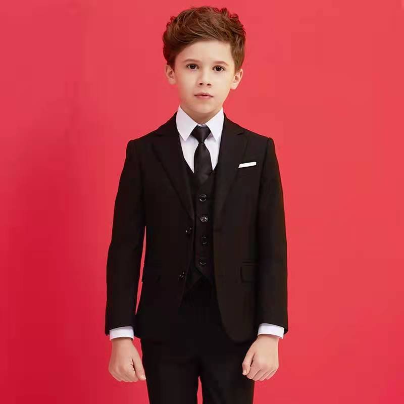 Wholesale Children Clothing Formal Boy's Suit 3 pieces Sets Polyester vest and pants performance stage Suit For Boys