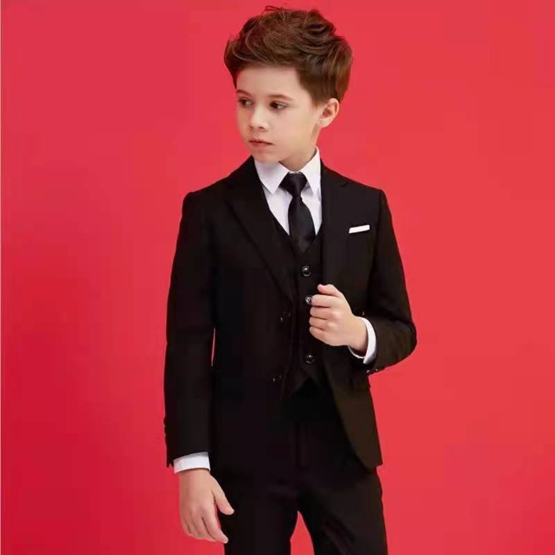 Wholesale Children Clothing Formal Boy's Suit 3 pieces Sets Polyester vest and pants performance stage Suit For Boys