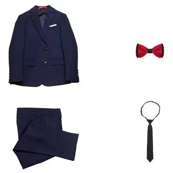 Wholesale Children Clothing Formal Boy's Suit 3 pieces Sets Polyester vest and pants performance stage Suit For Boys