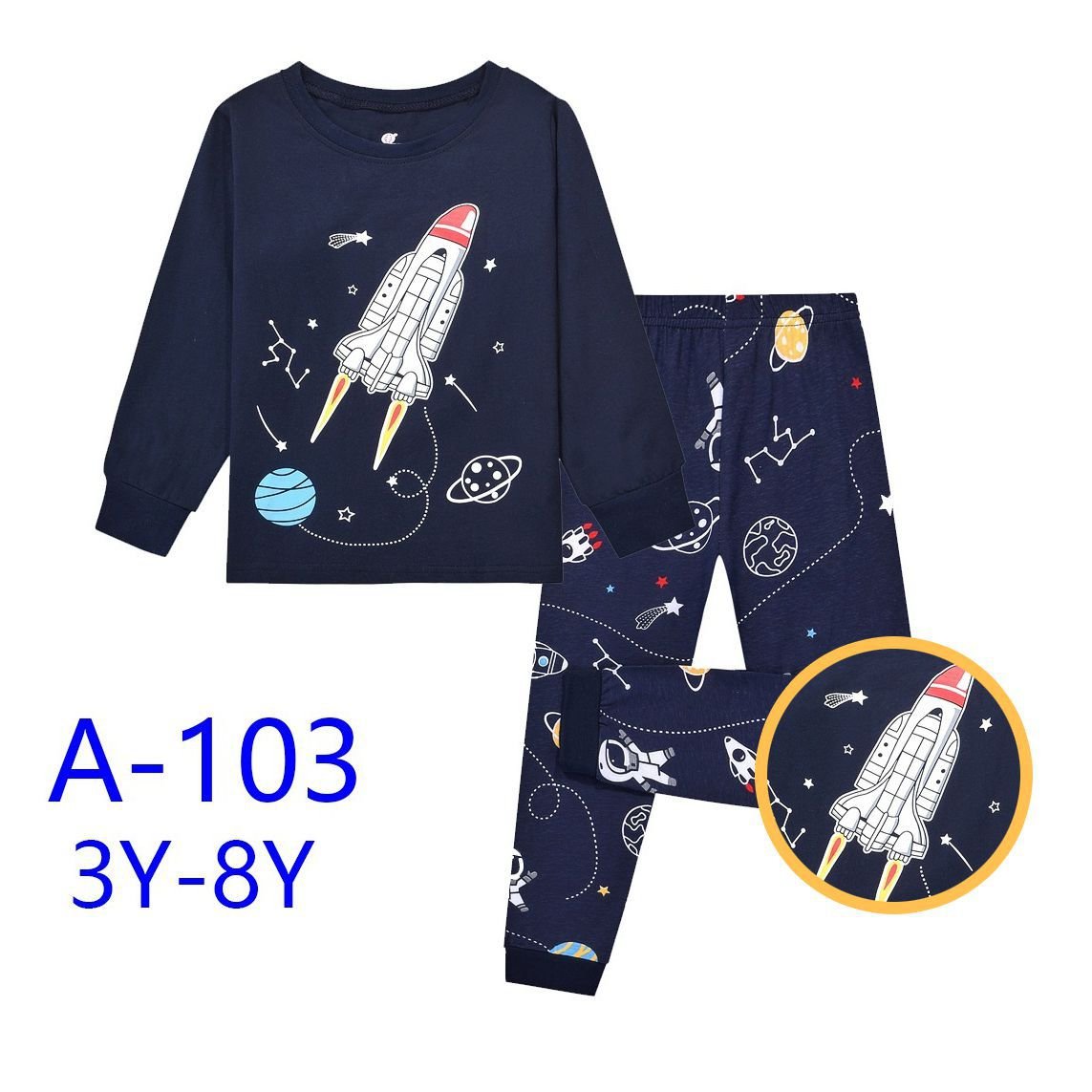 Pyjamas Kids Apparel Kids Sleepwear boys Clothing Sets Pajamas Wholesale ready cargo 2-13Y