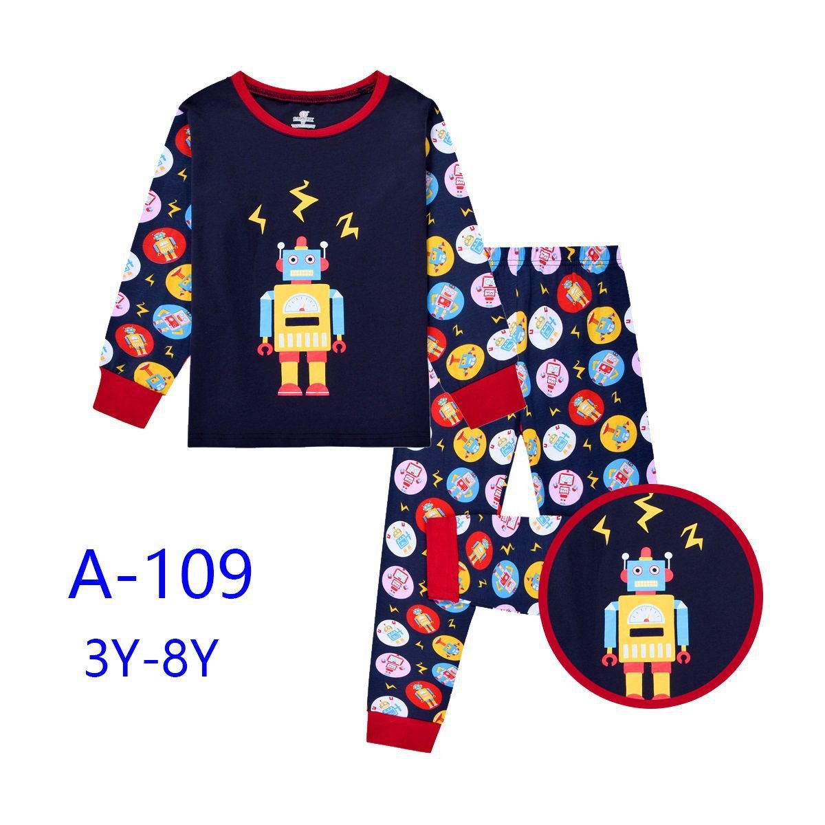 Pyjamas Kids Apparel Kids Sleepwear boys Clothing Sets Pajamas Wholesale ready cargo 2-13Y