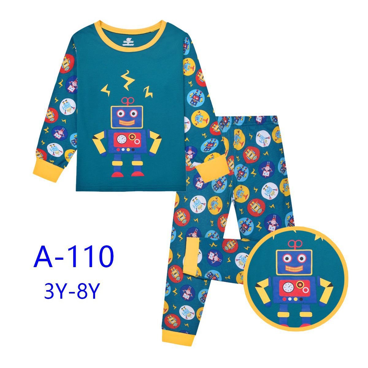 Pyjamas Kids Apparel Kids Sleepwear boys Clothing Sets Pajamas Wholesale ready cargo 2-13Y