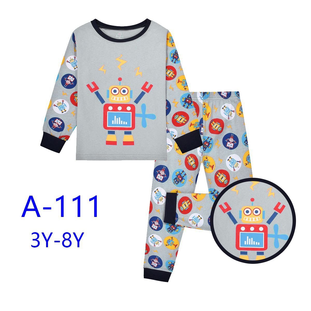 Pyjamas Kids Apparel Kids Sleepwear boys Clothing Sets Pajamas Wholesale ready cargo 2-13Y
