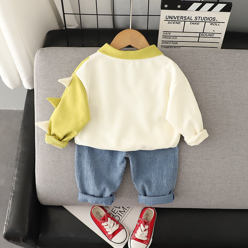 Kids fashionable clothes and spring and autumn fashion custom twill camouflage trousers sports casual style boy clothing set