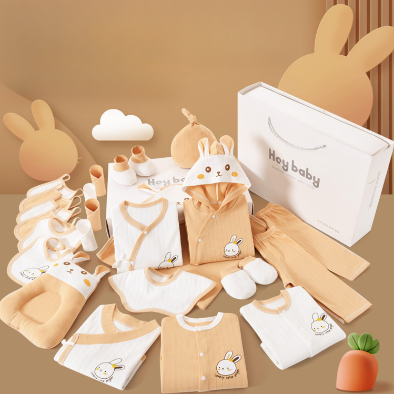 Newborn Gift Set Box 24pcs Baby Clothes 100% Cotton Clothing Baby Shower Conjuntos De Roupas De Beb Boy Girl Clothes Packaging