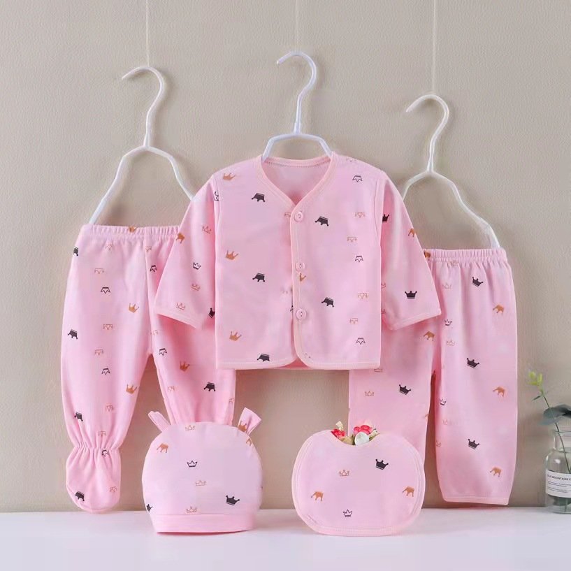 Baby Boy Layette Newborn Baby Girl Clothes Pack Infant Clothes Gift Set 5 Piece Baby Gift Box Set Clothes