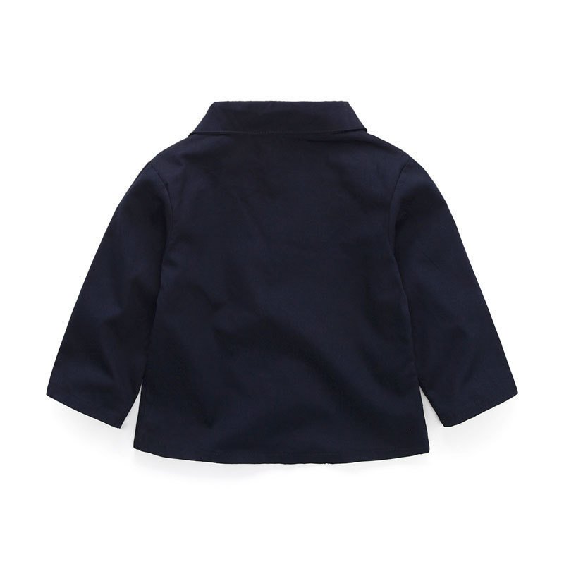 New Baby Boutique Wholesale long Sleeve bowtie shirt Clothing set Boys Fancy elegant casual Suit set