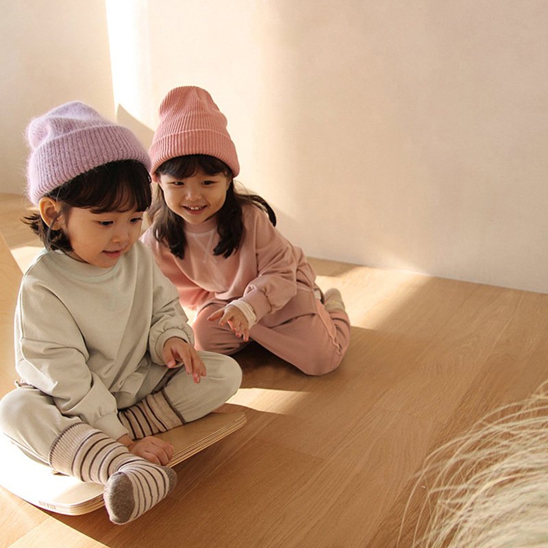 Kids boys girls sweatshirt and sweat pants children fleece sportswear set kids clothing sets