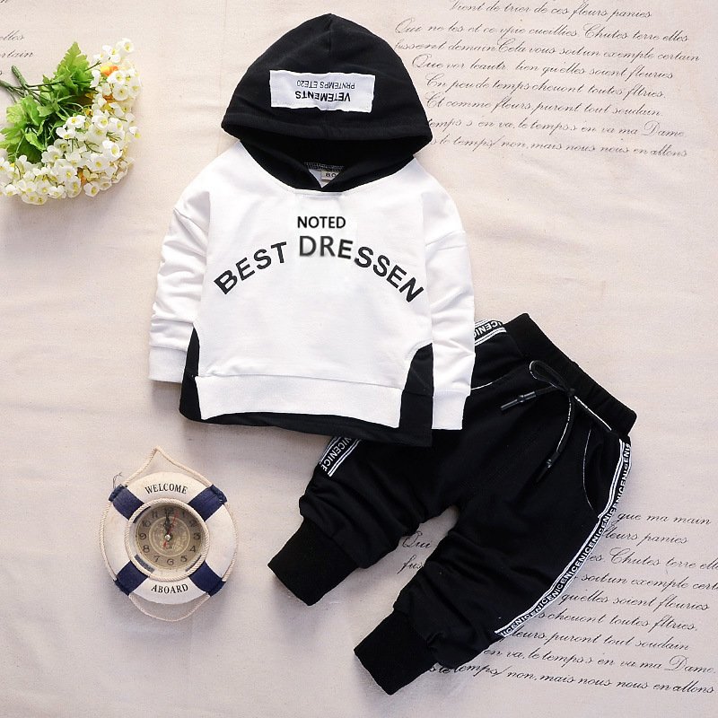 High Quality Custom Clothing Children Sweatshirt Infant Boy Sweat Suit Toddler Girl Sport Outfit Cotton Baby Clothes Set