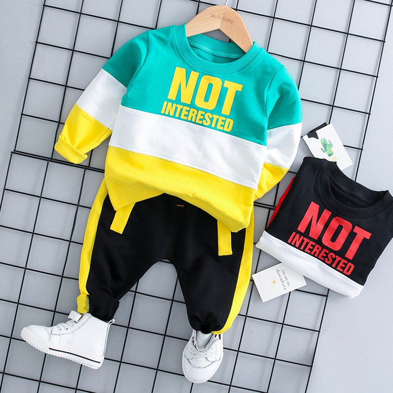High Quality Custom Clothing Children Sweatshirt Infant Boy Sweat Suit Toddler Girl Sport Outfit Cotton Baby Clothes Set
