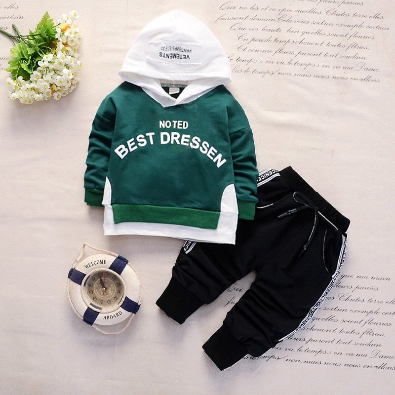 High Quality Custom Clothing Children Sweatshirt Infant Boy Sweat Suit Toddler Girl Sport Outfit Cotton Baby Clothes Set