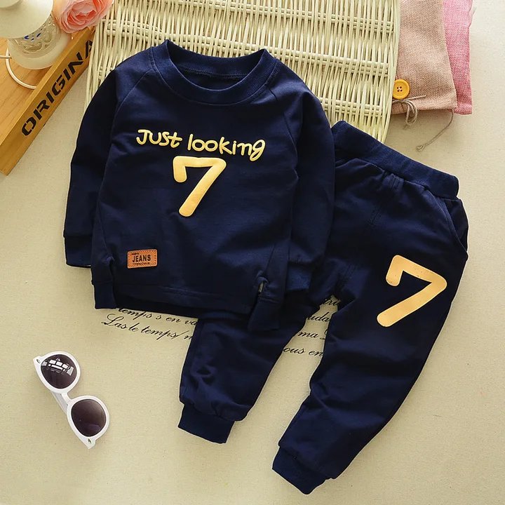 High Quality Custom Clothing Children Sweatshirt Infant Boy Sweat Suit Toddler Girl Sport Outfit Cotton Baby Clothes Set