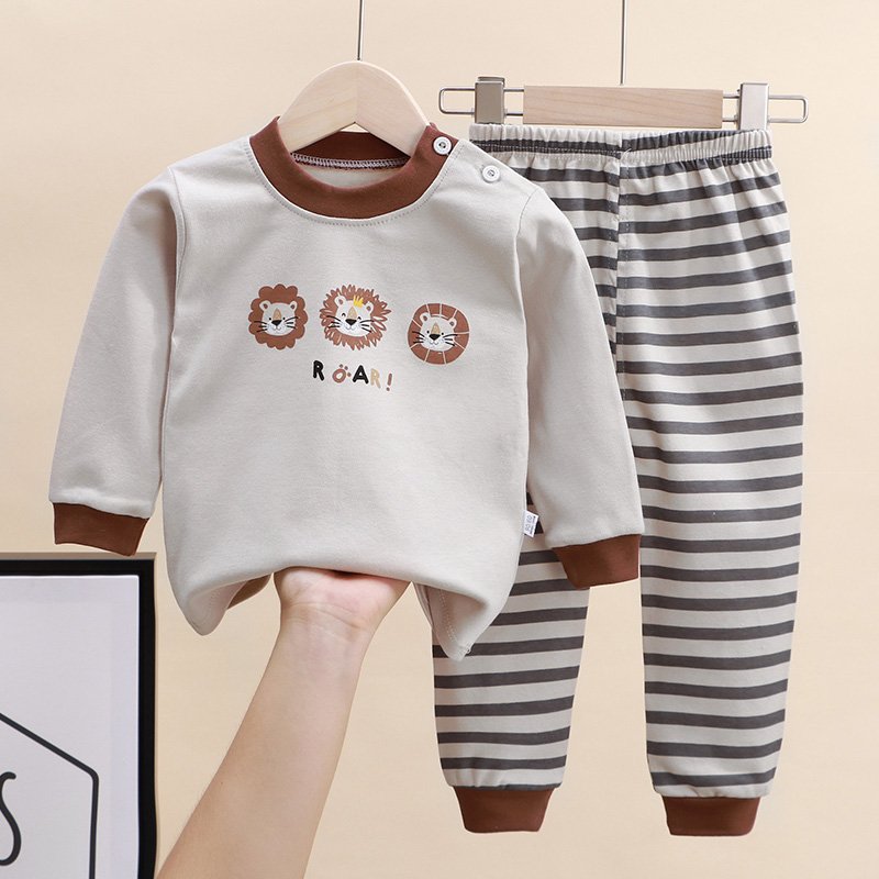 High Quality Wholesale Boys And Girls Suits Manufacture Cheap Long Sleeve Children's Clothes Set Kids Clothings Pajamas