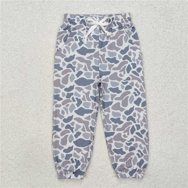 New Fashion Match Baby Boys Camouflage Beige Drawstring Trousers Wholesale Boutique Children Clothing