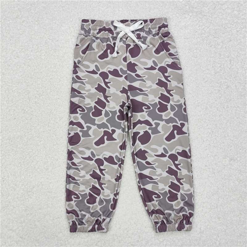 New Fashion Match Baby Boys Camouflage Beige Drawstring Trousers Wholesale Boutique Children Clothing