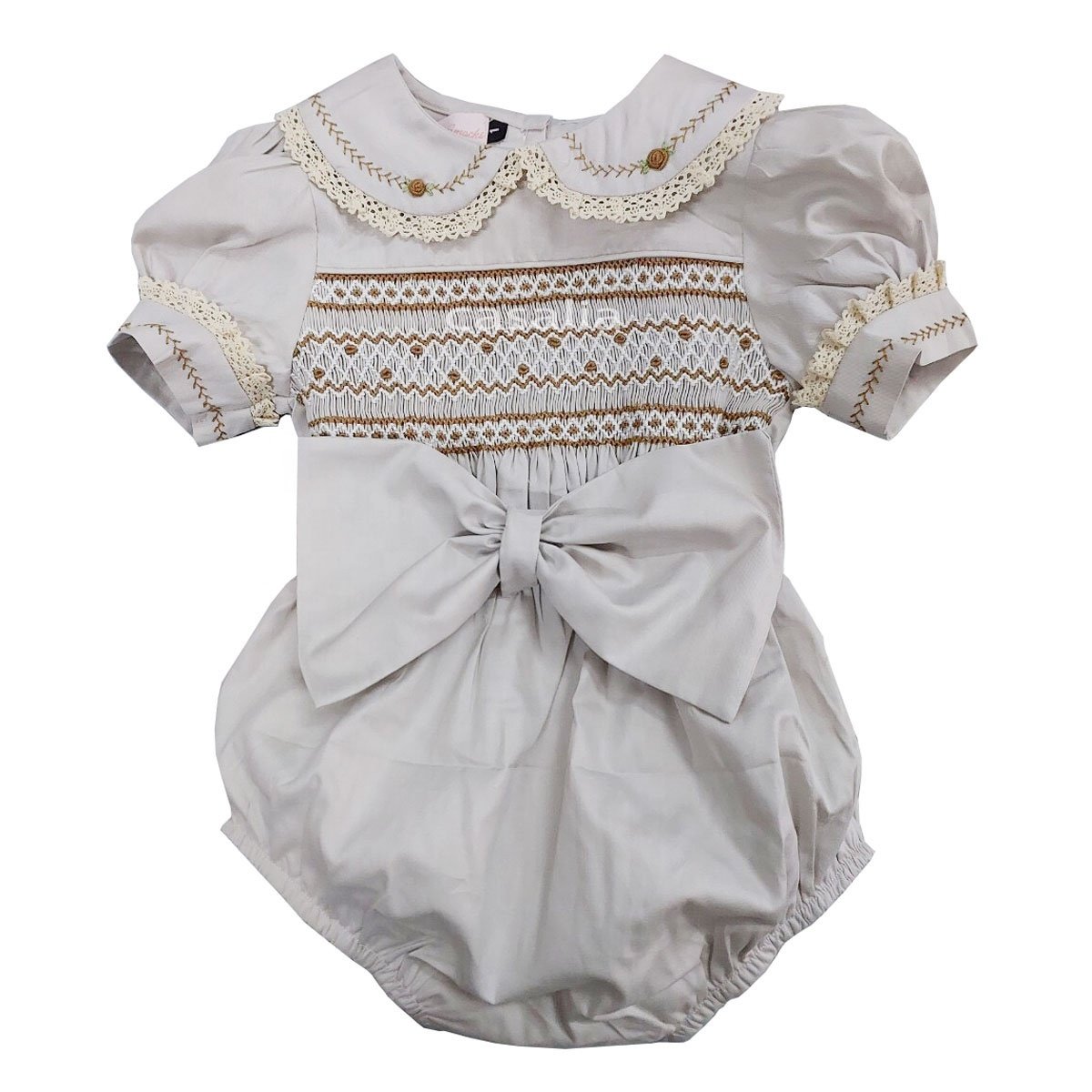 Heritage Girl Hand-Smocked Buster Suit - Traditional buster suit for little boys - OEM - ODM - SM230703B