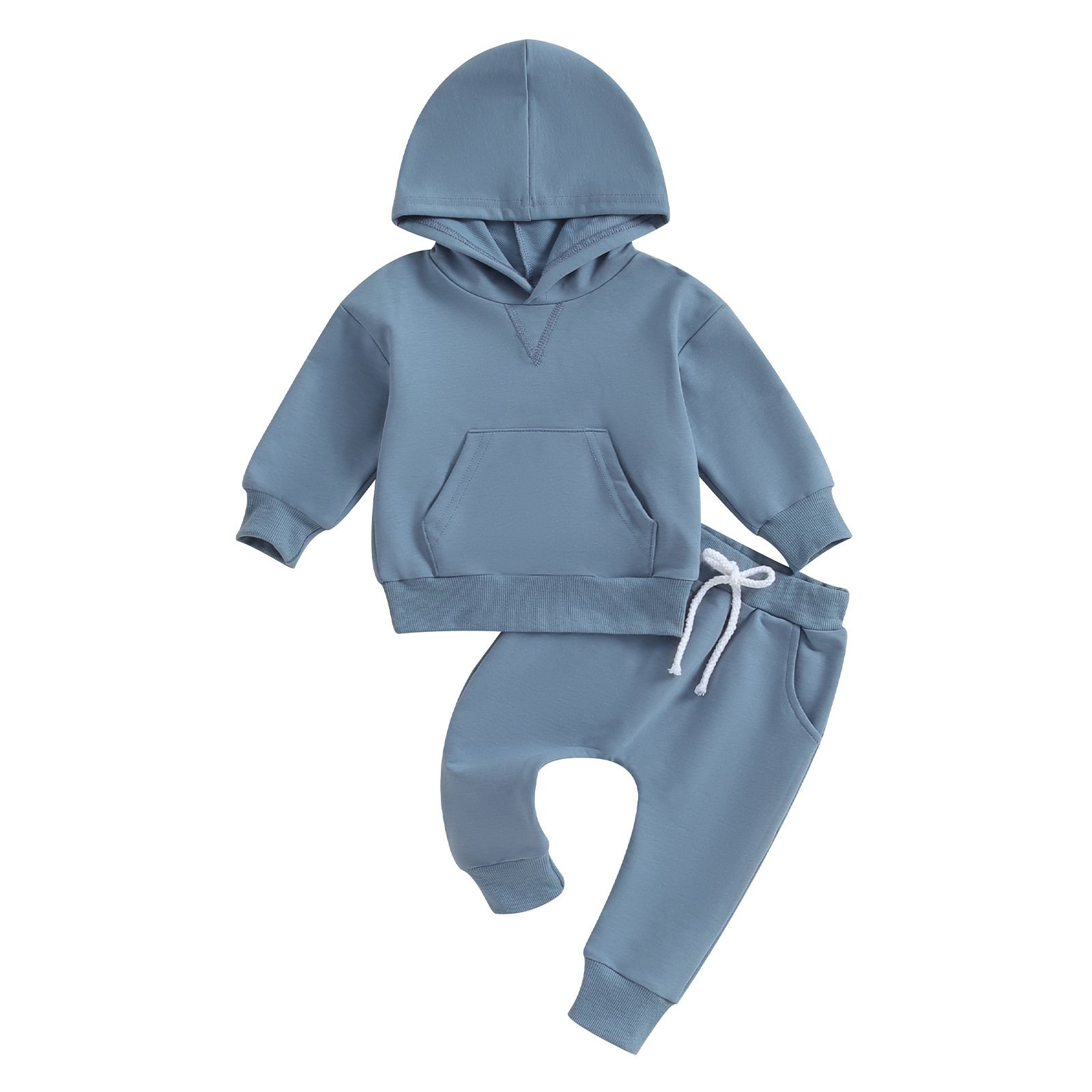 High Quality 100% Cotton Kids Clothes Long Sleeve Thick Clothes For Kids Custom Boys And Girls Joggers Sets Children'S Clothing