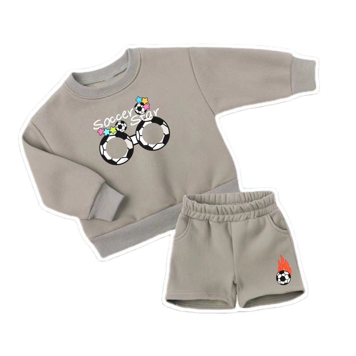 Wholesale wool cotton pullover sports clothes children jogging set sports shorts toddler boys clothes boys and girls clothes
