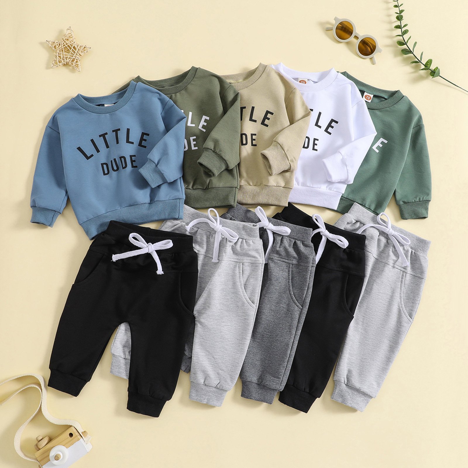 cotton baby clothing tracksuit winter set boutique clothing kids custom sweatsuits autumn clothes baby boy