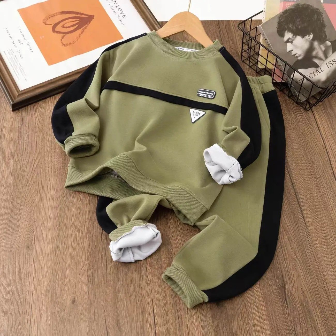 2024 New Spring Autumn Children Clothes Sets Boys Long Sleeve Sweatshirt Sets Children Fashion Sport Suit Boys Two-Piece Set