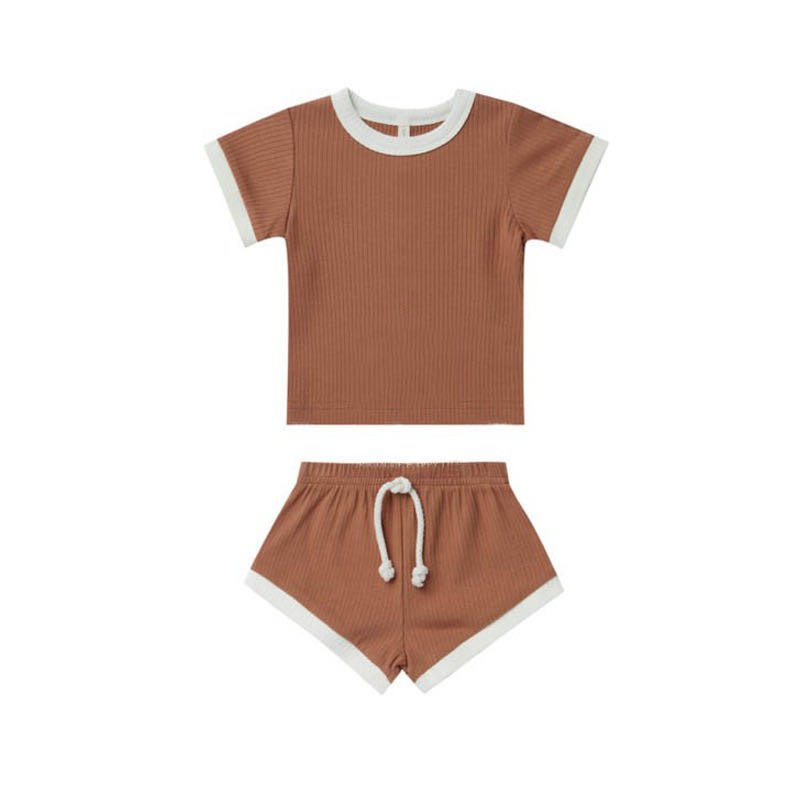 Summer baby boy clothes 2 to 3 year stripped baby tee boy children clothing short sleeve Tshirt shorts 2Pcs baby clothing set