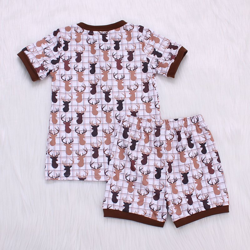 Lulu OEM Casual Kids Summer Clothing Set Unisex Baby Outfits