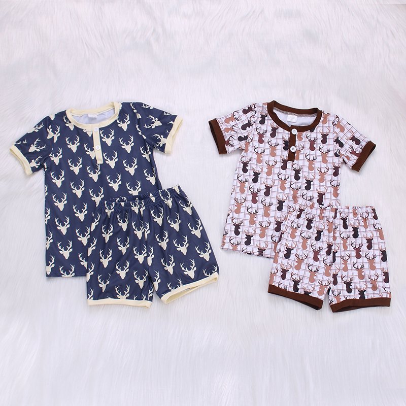 Lulu OEM Casual Kids Summer Clothing Set Unisex Baby Outfits