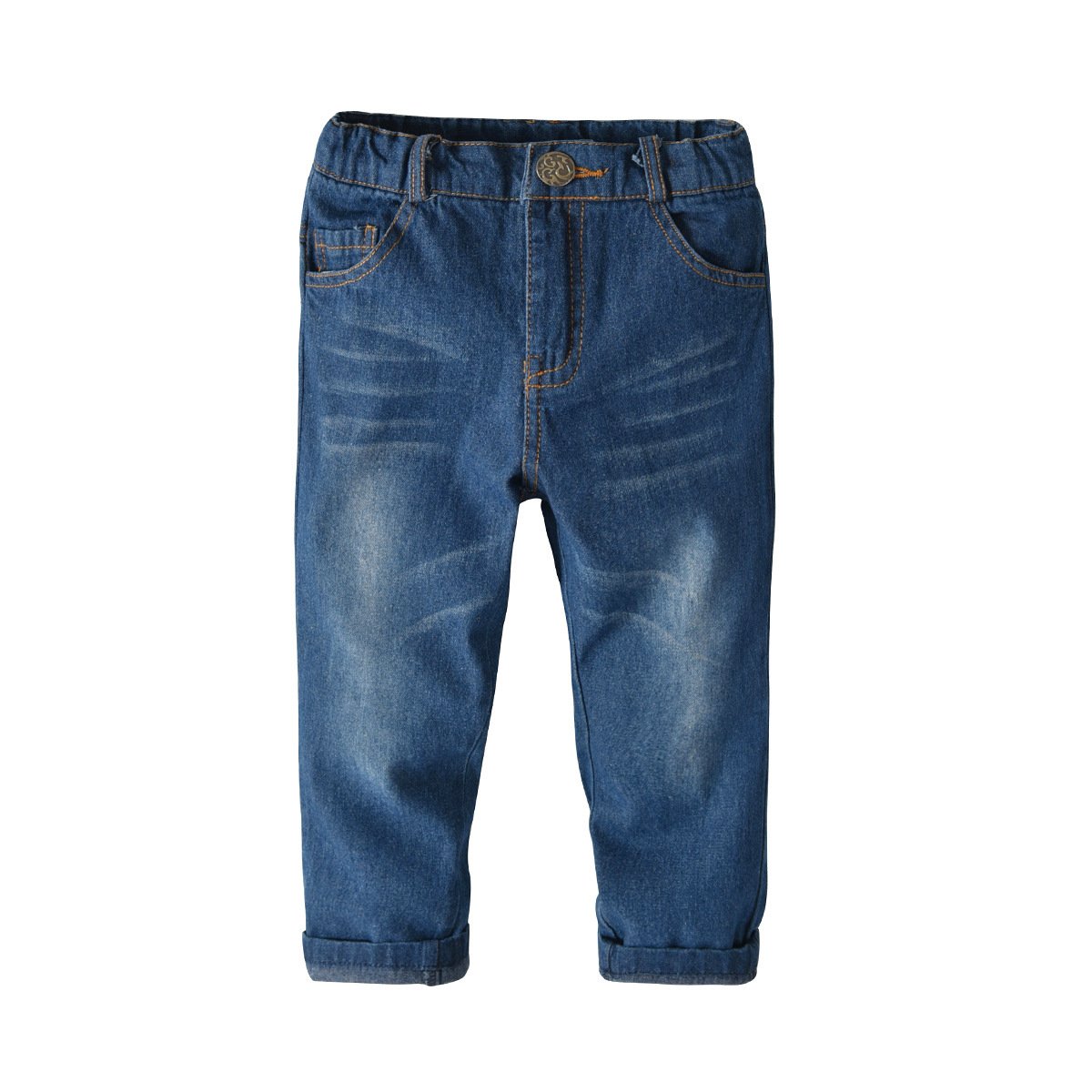 Wholesale Cotton Boys Plaid Long-Sleeve Shirt Denim Pants Dress Suit Two-Piece Baby Boy Casual Clothing Sets Toddler Boy Clothes