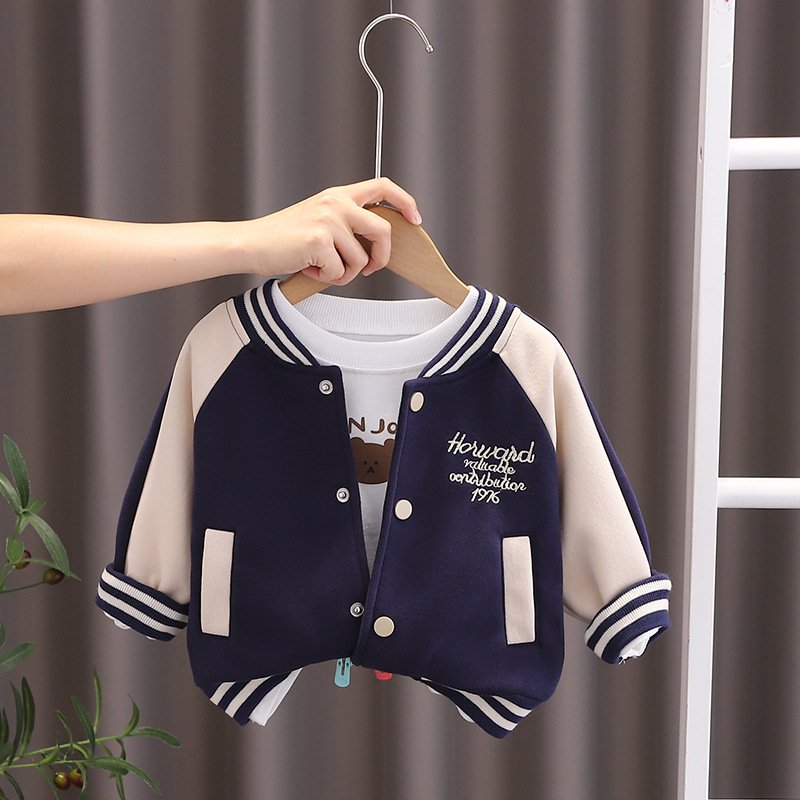 New Embroidery Bears Pattern Autumn Boys Suits Cartoon Joggers Wear Kids Tracksuit Clothes baby boy clothing sets
