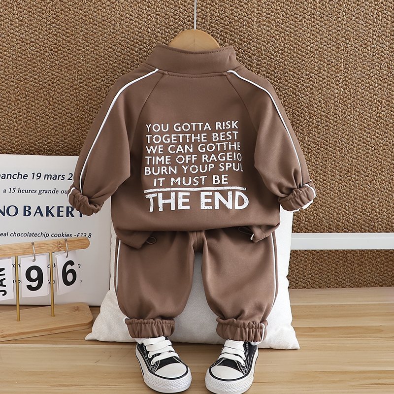 Unisex Short Sleeve Baseball Jacket for Boys Letter Print Leisure Sports Suit for Spring Autumn for Motorcycle Activities