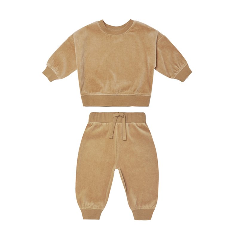 Wholesale Cotton Boys Suit Clothes Long Jersey Set Sweat Shirt and Pant Set 2pic Boy Clothes Matching Boy and Girl Clothing Set