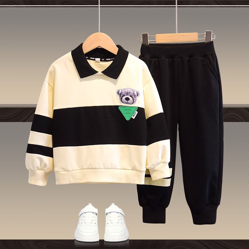 Boys Clothing set Boys Long sleeve T-shirt + Pants clothes 100% cotton children's sweater set Sweatshirt Children's hoodie set