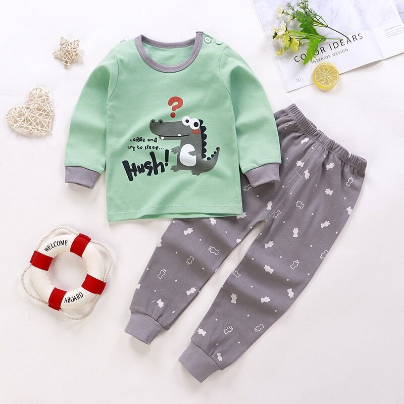 Children's clothing pure cotton 2 comfortable boys set girl home clothing hot