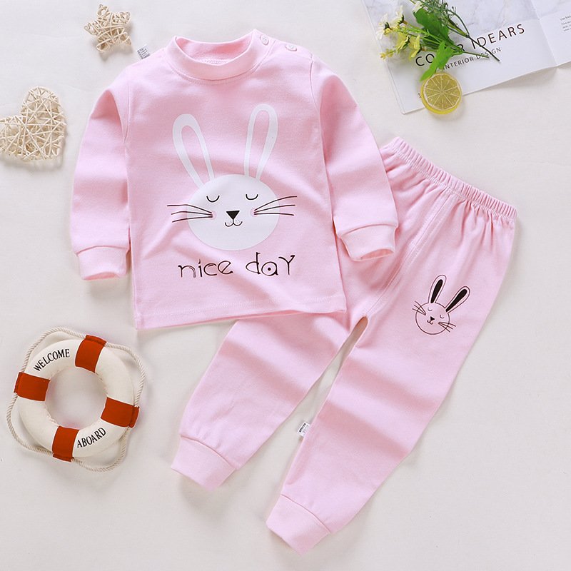 Children's clothing pure cotton 2 comfortable boys set girl home clothing hot