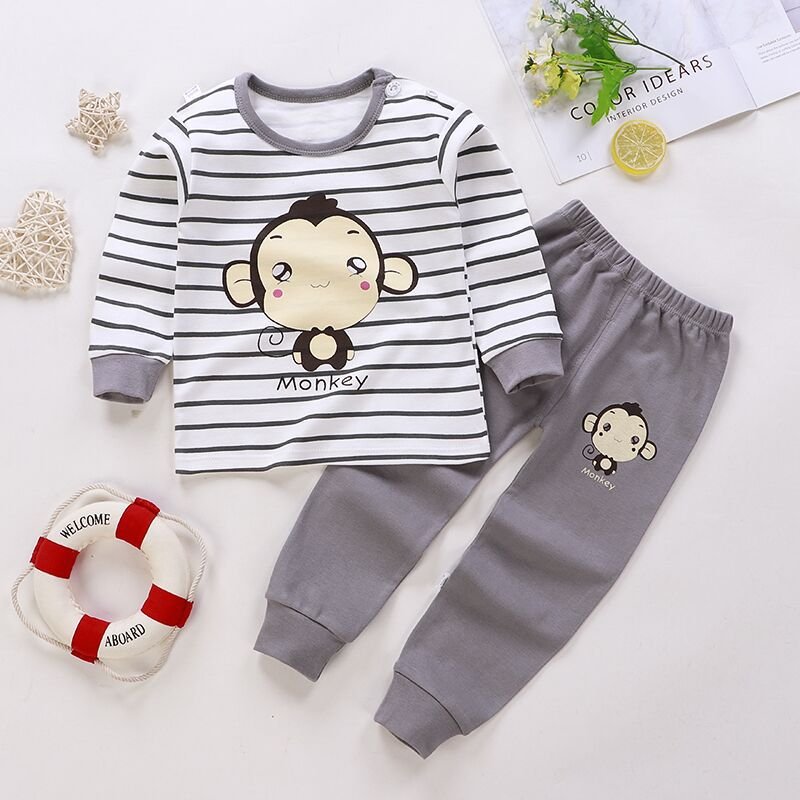 Children's clothing pure cotton 2 comfortable boys set girl home clothing hot