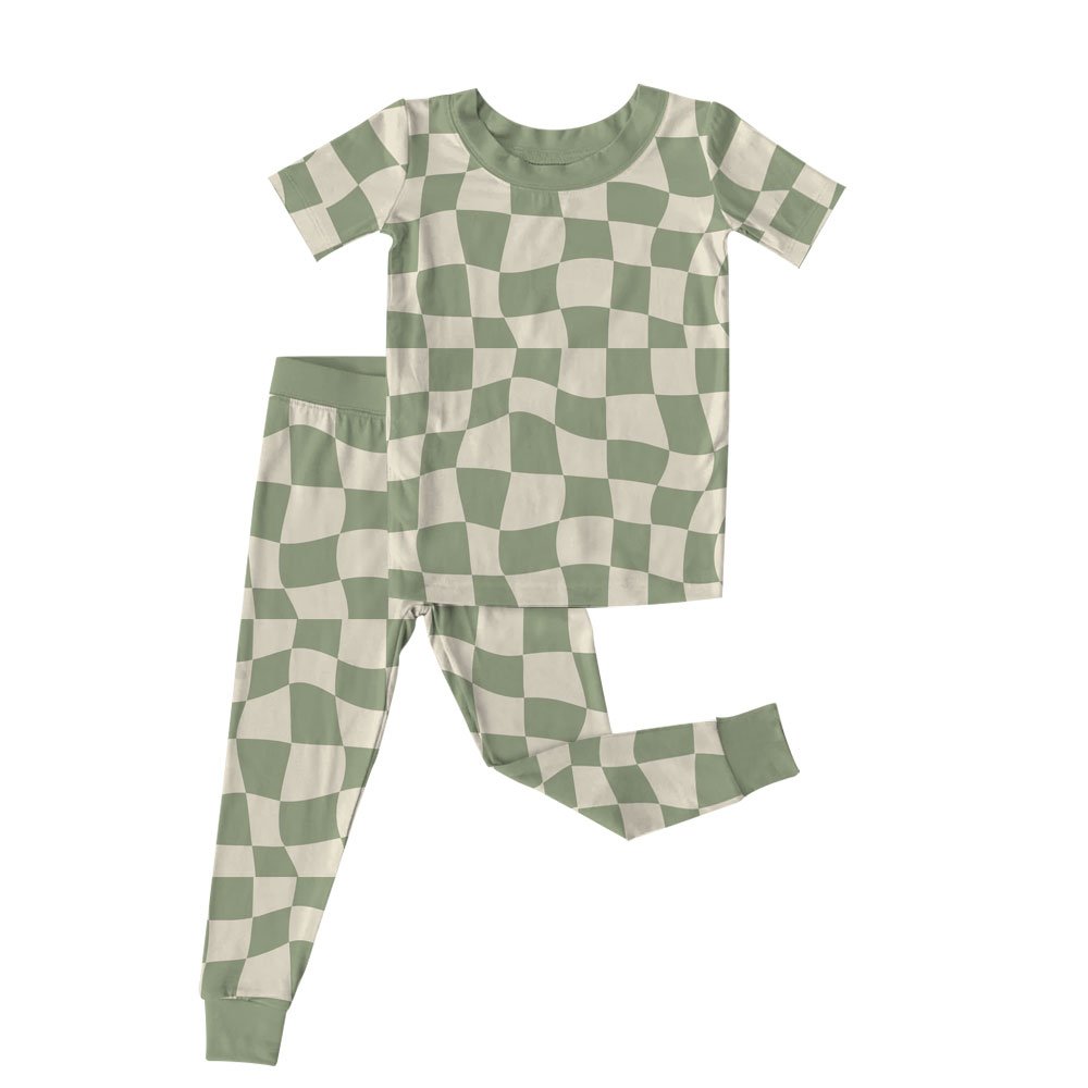 New Born Infant Baby T-shirt Two Piece Clothes Set Cotton Spring Summer Factory Price Baby Boy Short Sleeve Set