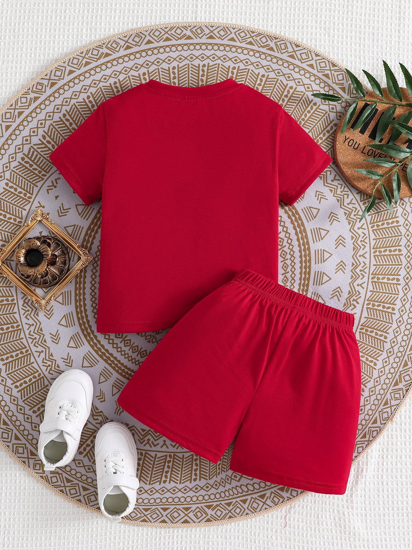 Customized Summer Fashion 2 Piece Set Sports Shorts Set Thin Solid Color Pullover Boys Cotton Clothes Baby Clothing Set