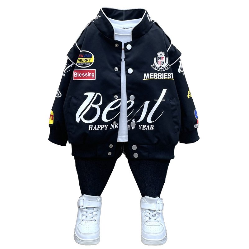 Wholesale oem cotton motorcycle jacket custom embroidery logo patch all over vintage nascar race jacket men