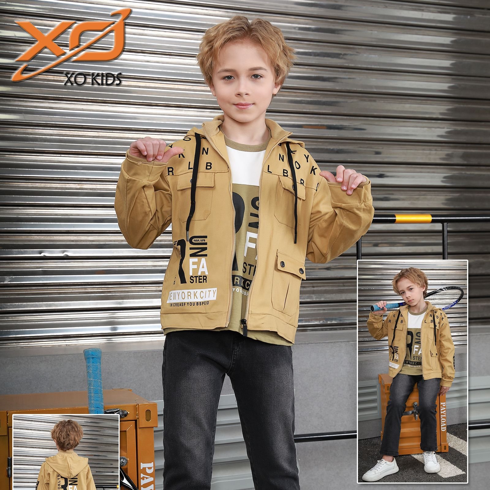 Middle East Children's Daily Wear 2024 Winter New Boy's Set Warm Fashion Sweater Three Piece Set