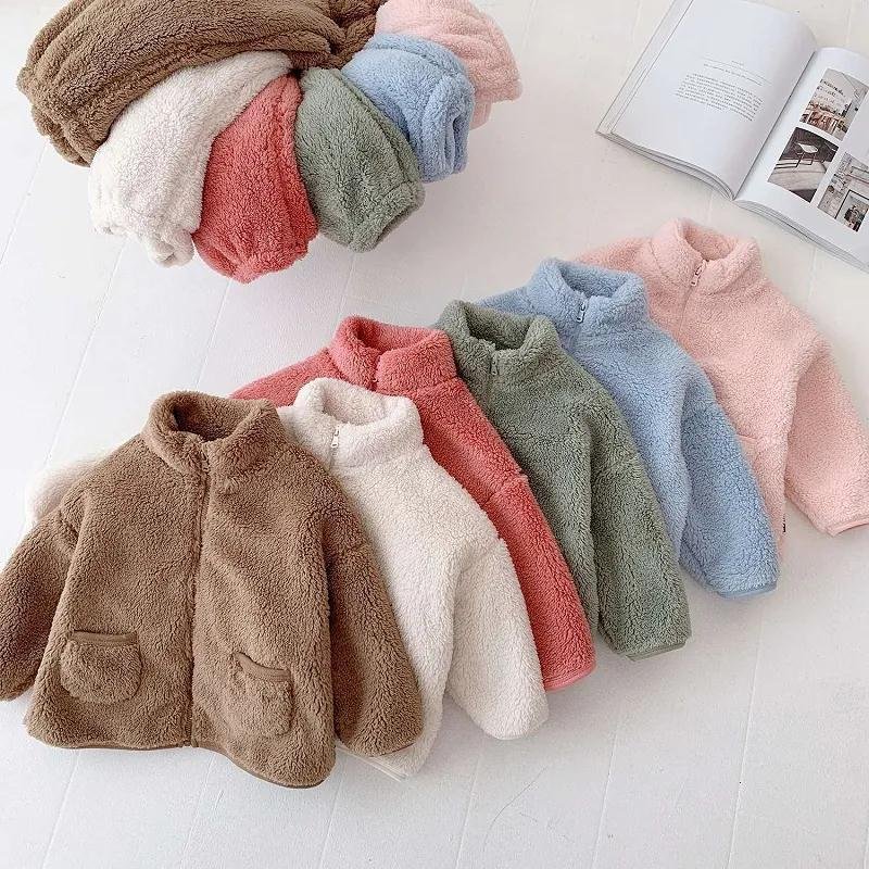 Hot Sale Comfort Soft coral fleece thick home wear baby boys girls suit clothing sets unisex