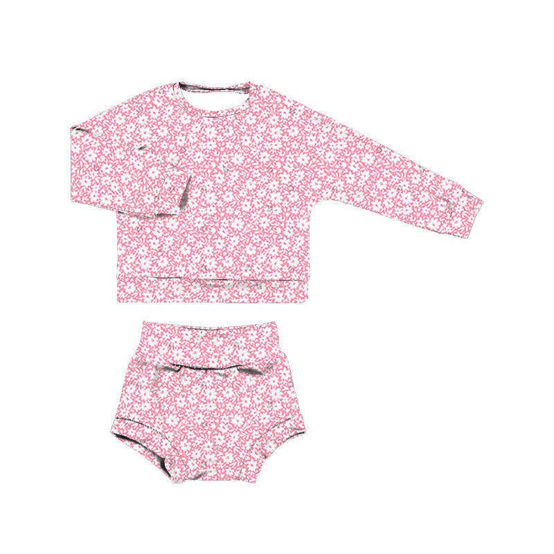 Wholesale Custom Fashion Cotton Boy And Girls Summer 2pcs Printed New Born Kids Baby Clothing Sets