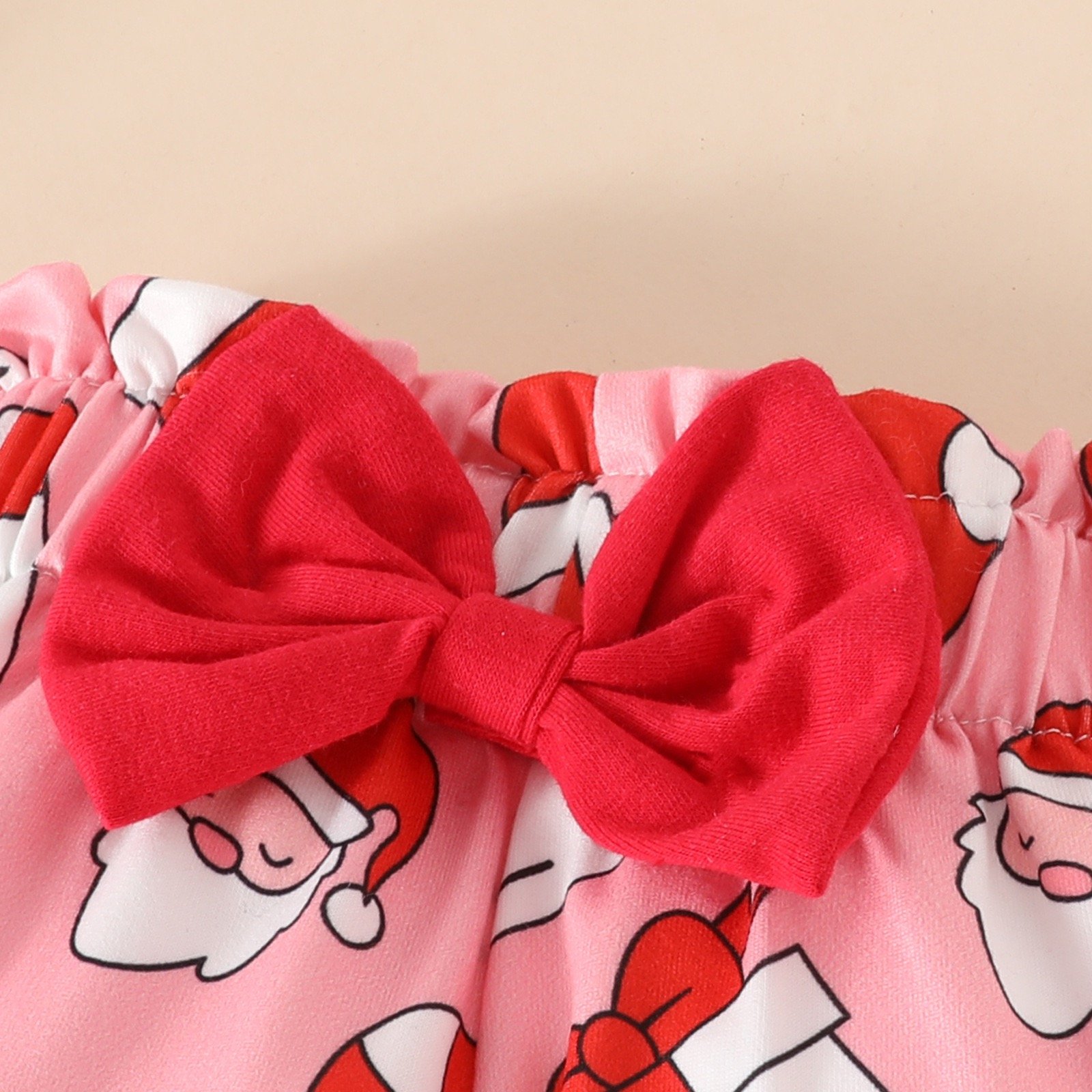 Factory Wholesale European And American Christmas Cartoon baby romper Long Sleeved Pajamas Autumn Toddle Girls Set