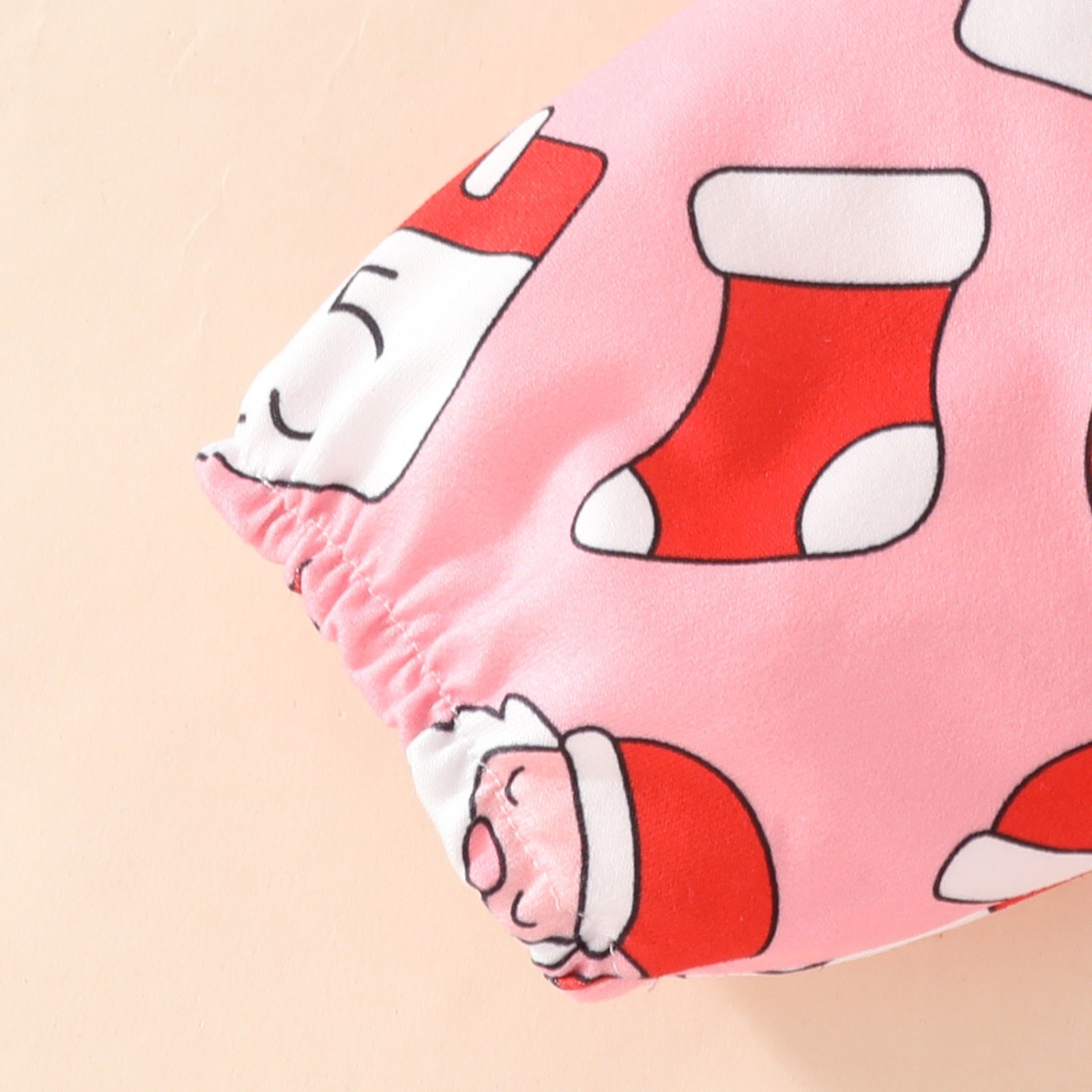 Factory Wholesale European And American Christmas Cartoon baby romper Long Sleeved Pajamas Autumn Toddle Girls Set