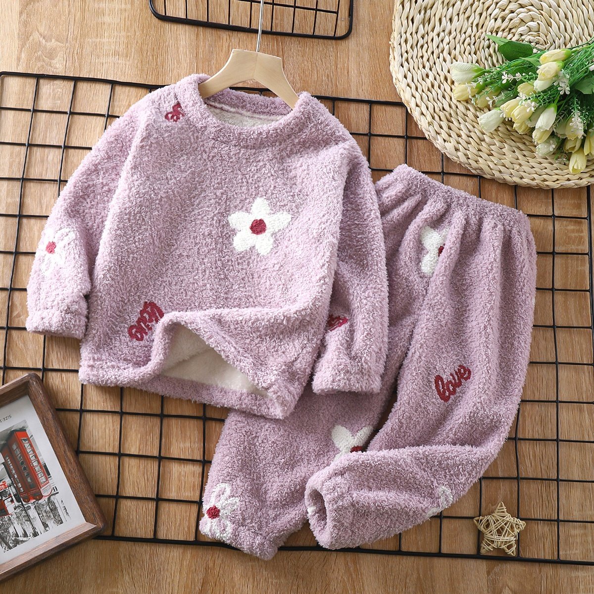 Children's Winter Fleece Set for Boys Cozy Clothing Sets for Little Ones