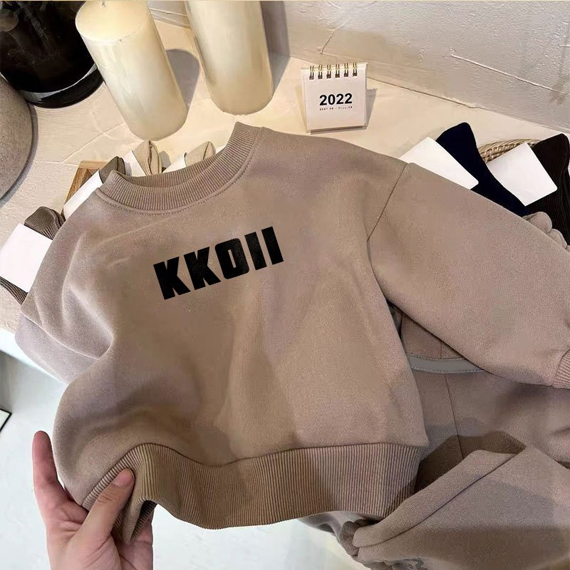 Winter Hot Sale Children Boys Clothing Set High Quality Baby Pullover Pants 2 Pcs Set Kids Boys Stylish Daily Outfits